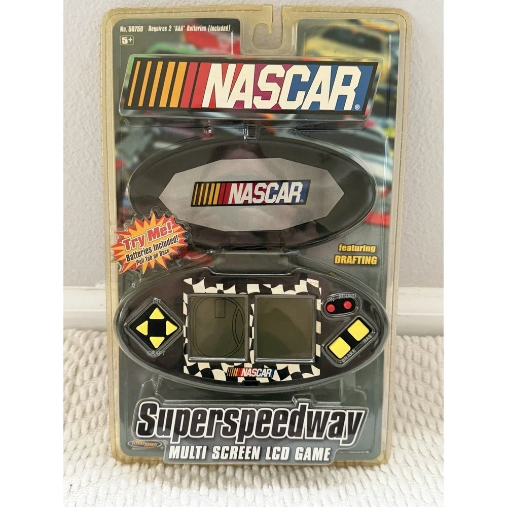 NASCAR SUPER SPEEDWAY MULTI SCREEN LCD GAME - ELECTRONIC HAND HELD - NIP